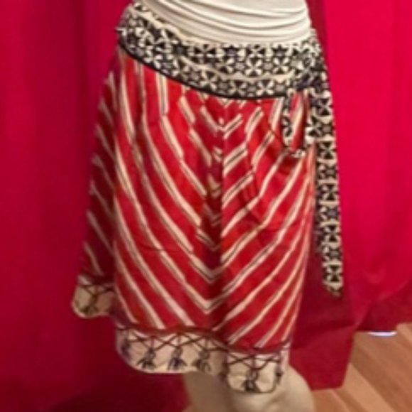 Anthropologie We Love Vera - Vera Wang - Stars & Stripes Skirt Size 6 - Picture 3 of 9